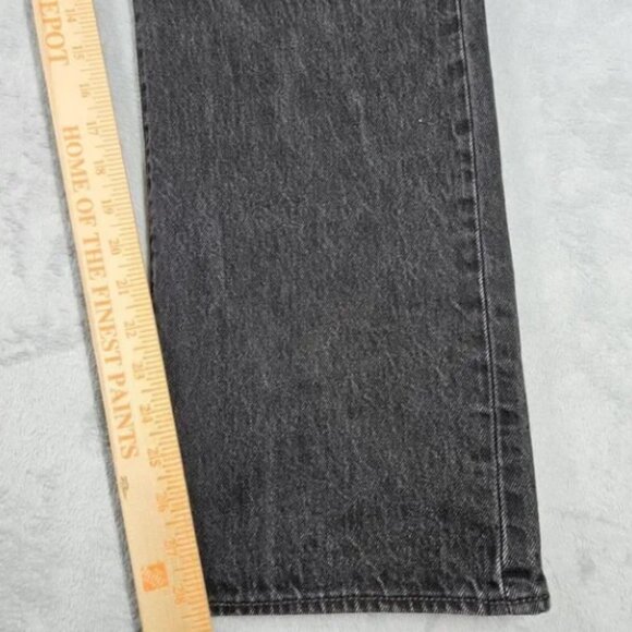 Levi's 501XX Jeans Mens 38X28.5 Black Denim Button Fly Straight Cotton Grunge - Picture 15 of 16